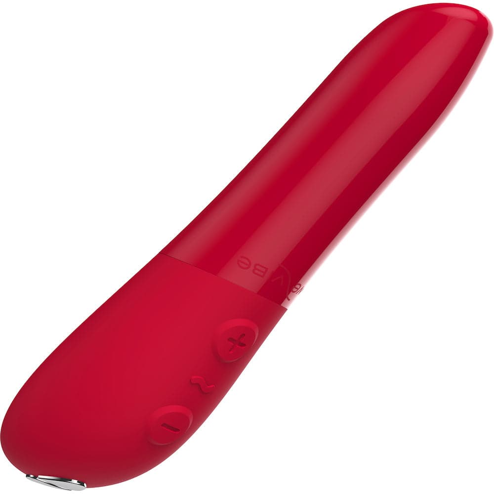 TANGO X Powerful Waterproof Bullet Vibrator - Cherry Red - RodeoH