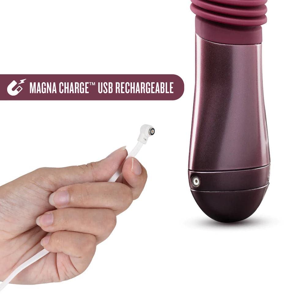 Temptasia Trixie Thrusting Silicone Dildo - Wine - RodeoH