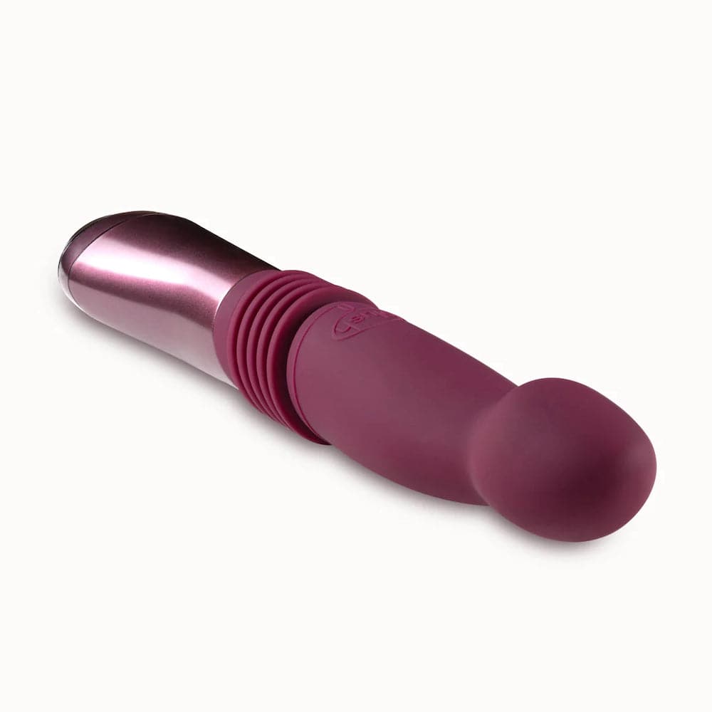 Temptasia Trixie Thrusting Silicone Dildo - Wine - RodeoH