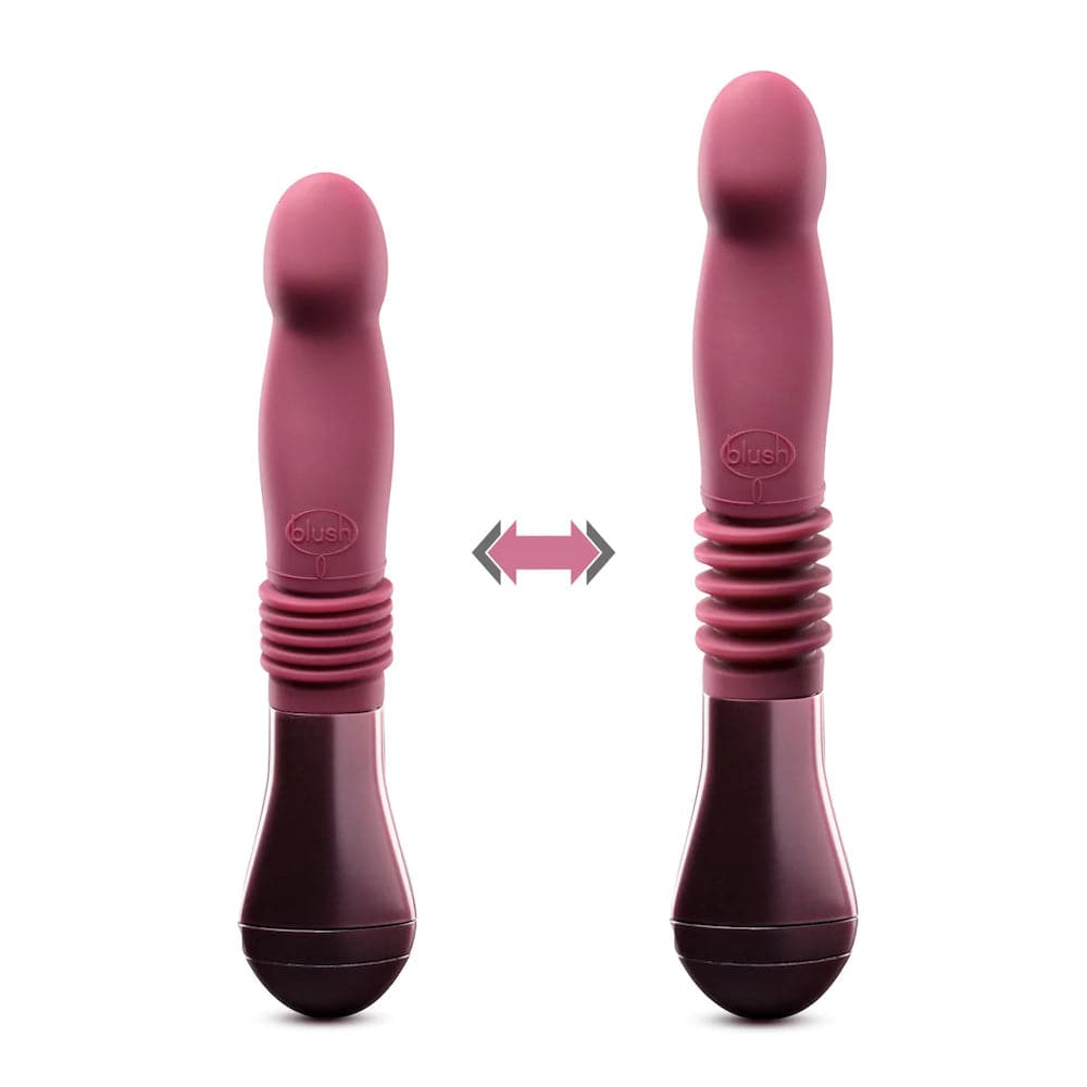 Temptasia Trixie Thrusting Silicone Dildo - Wine - RodeoH