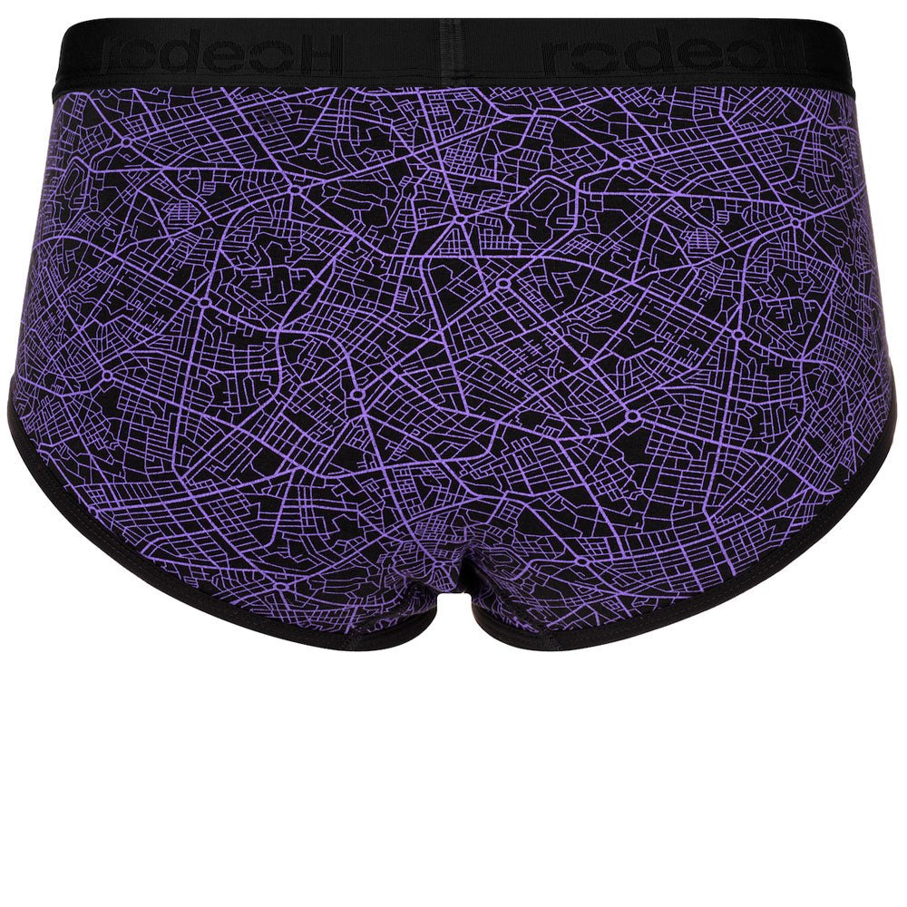 Top Loading Brief Packer Underwear - Geometric Purple - RodeoH