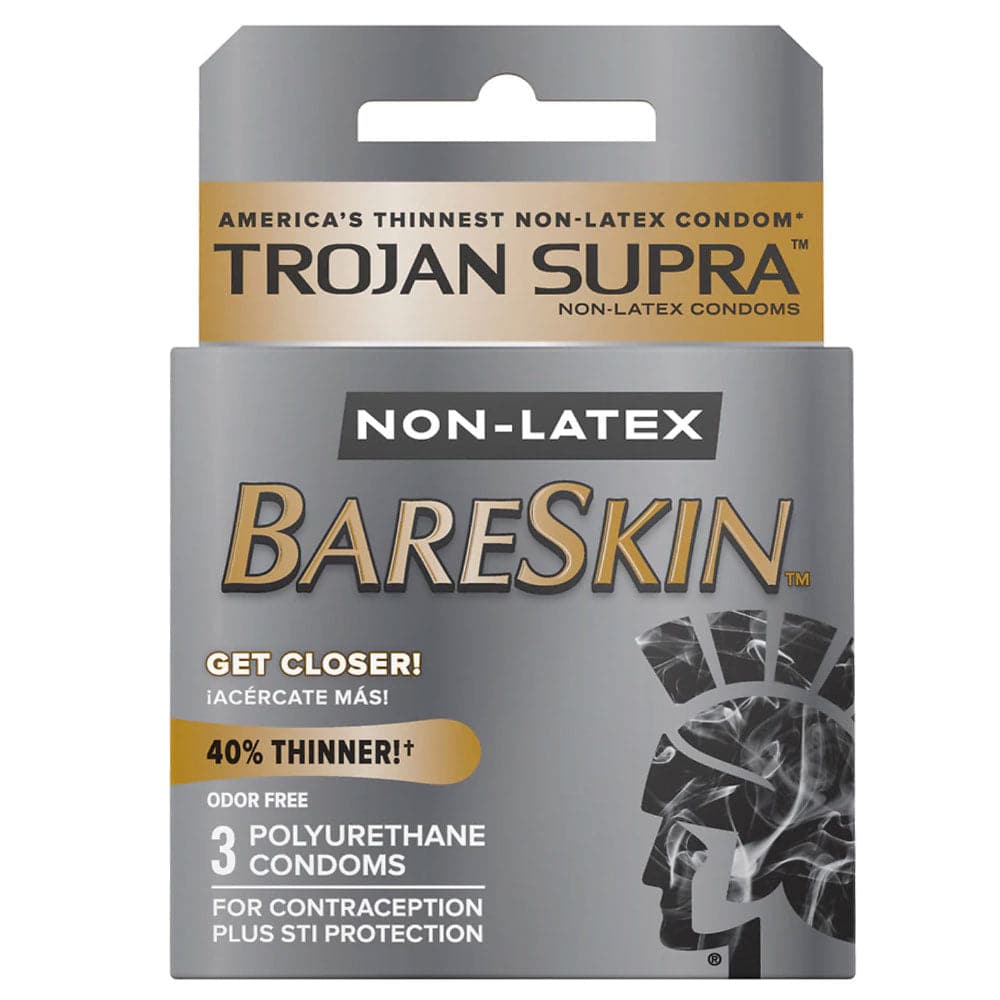non lubricated trojan condoms Trojan ENZ Non Lubricated Premium Latex Condoms, 3 Count per Pack main image 0