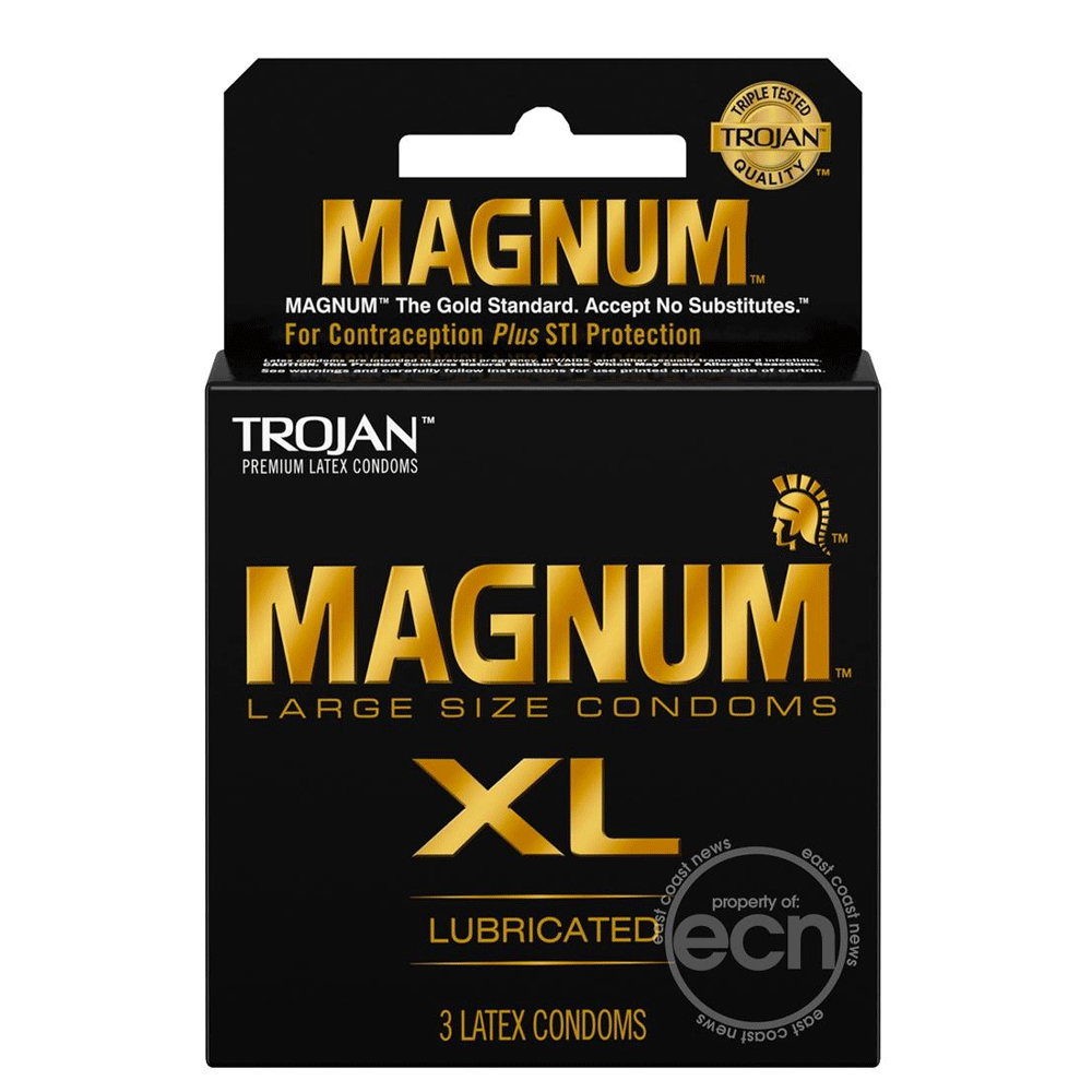 Trojan Magnum XL Lubricated Latex Condoms 3-Pack - RodeoH