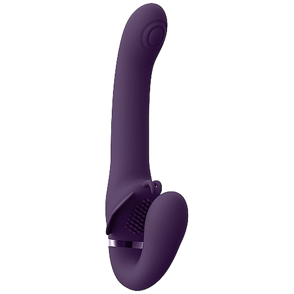 VIVE Satu Pulse-Wave & Vibrating Strapless Strapon - Purple - RodeoH