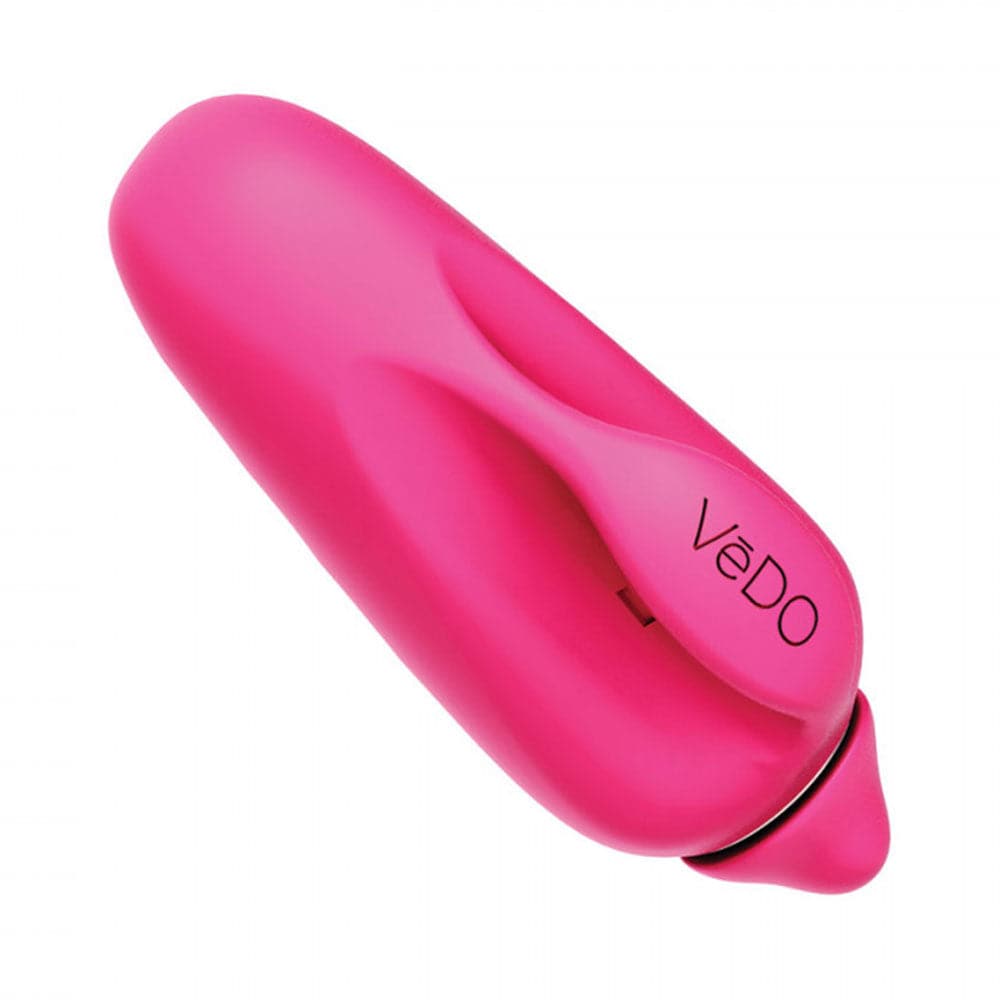 VIVI Rechargeable Silicone Finger Vibrator - Hot Pink - RodeoH