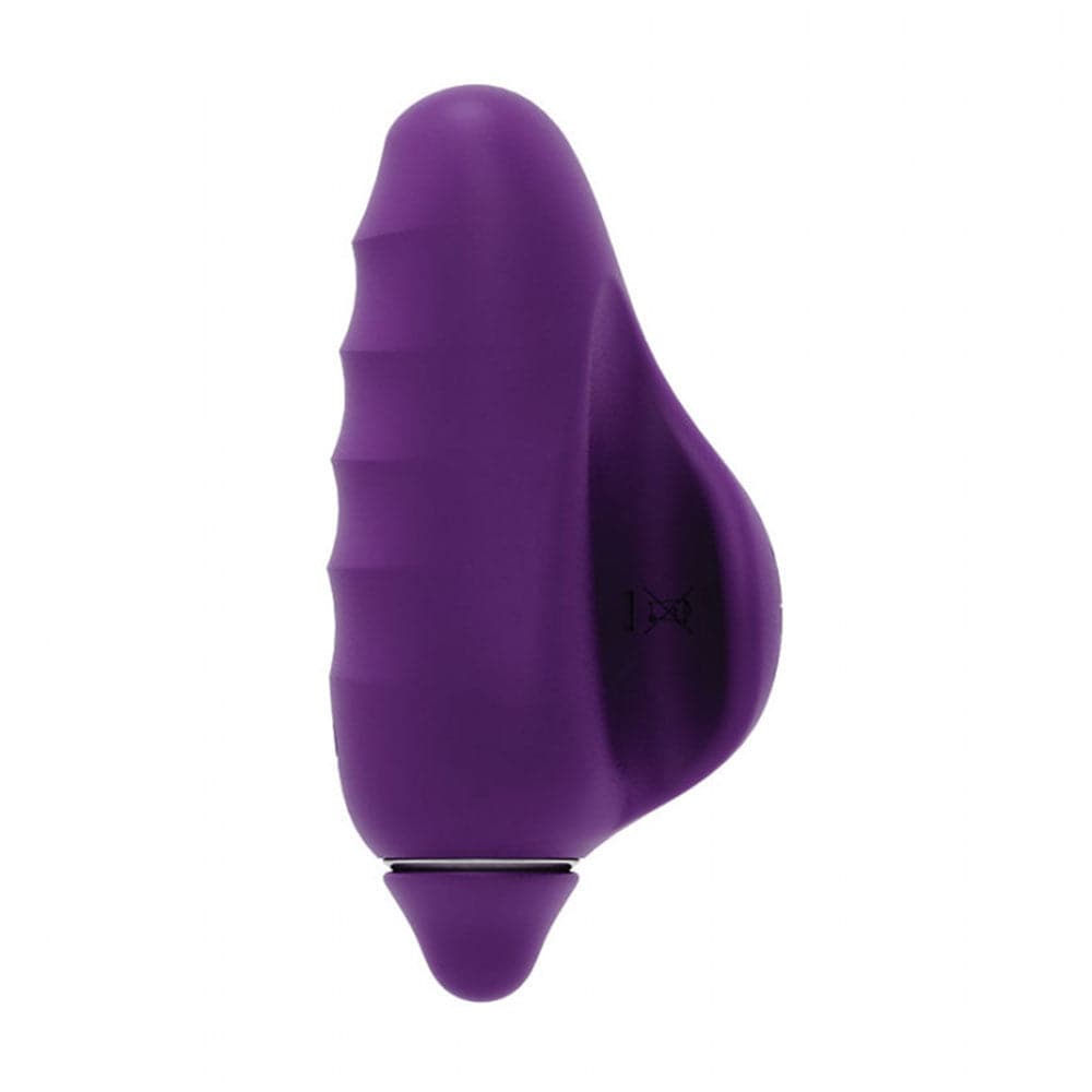 VIVI Rechargeable Silicone Finger Vibrator - Purple - RodeoH