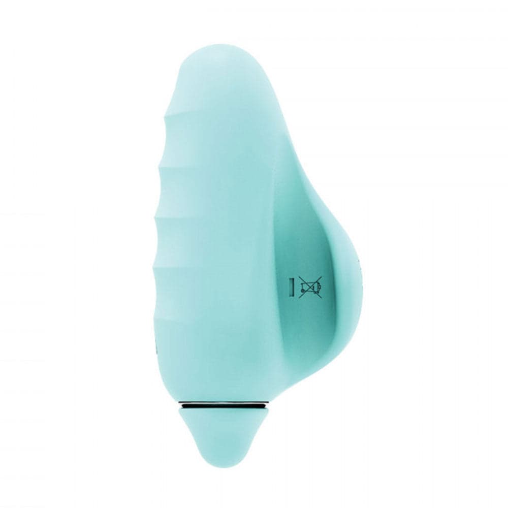 VIVI Rechargeable Silicone Finger Vibrator - Turquoise - RodeoH