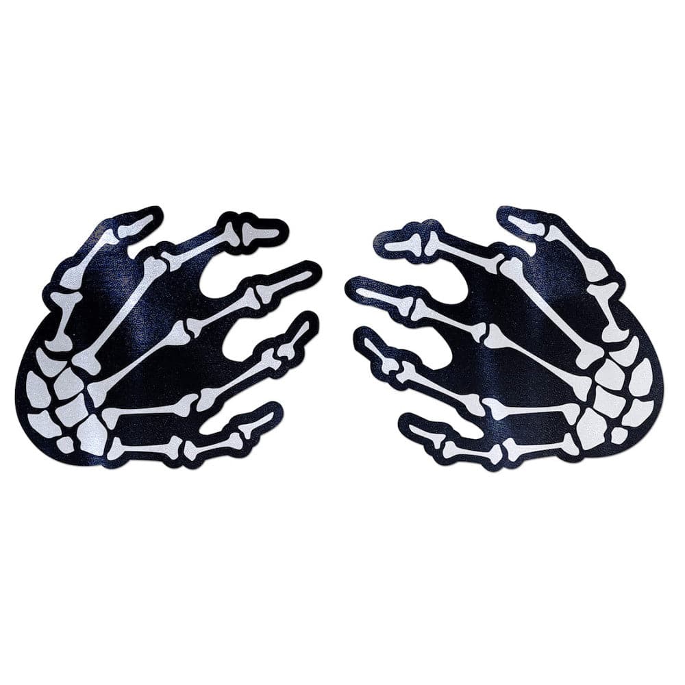 White Skeleton Hands Pasties by Pastease® - RodeoH