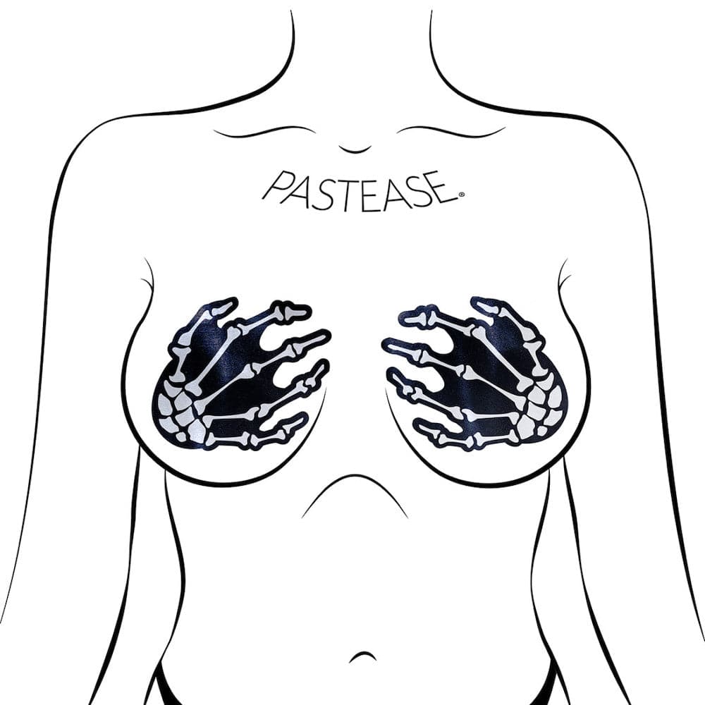 White Skeleton Hands Pasties by Pastease® - RodeoH