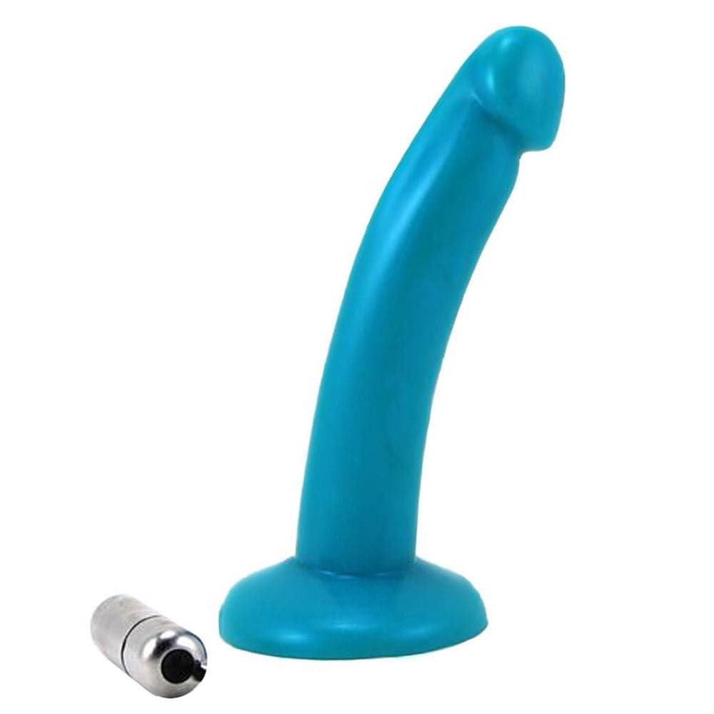 6" Mistress Dildo with Vibe - Turquoise - RodeoH