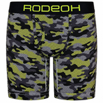 RodeoH Shift 9 inch Boxer in Green Camo, front view
