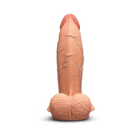 7" Slipskin Realistic Sliding Skin Silicone Dildo - Girthy - Beige