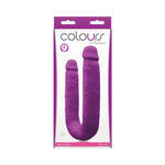 Colours DP Pleasure Dual Ended Dildo - Purple
