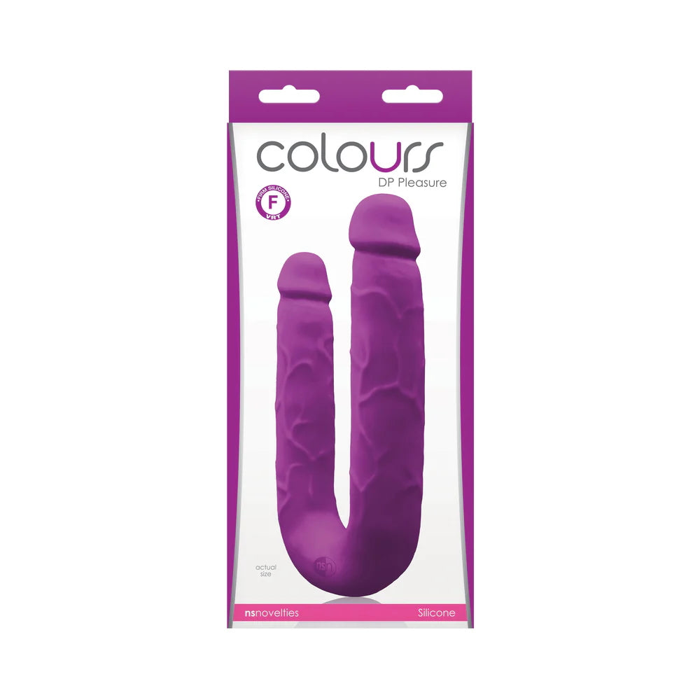Colours DP Pleasure Dual Ended Dildo - Purple