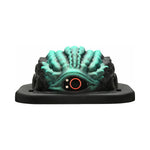 Dragon  Vibrating Rechargeable Silicone Grinder Black/Teal by creature cocks