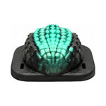 Dragon  Vibrating Rechargeable Silicone Grinder Black/Teal by creature cocks