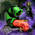 Creature cocks green, black and red dual tongue and mouth dual stimulation fantasy vibrator