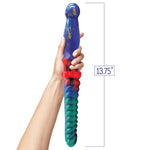 Alien Nation Double Demon Dual Ended Silicone Dildo - Multicolor