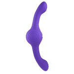 Evolved Our Gyro Vibe Rechargeable Dual Ended Gyrating Silicone Vibrator - Purple