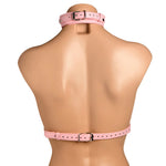Master Series Vixen Vegan Leather Chest Harness - Pink