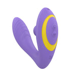 Romp Reverb Rechargeable Silicone G-Spot Vibrator with Clitoral Air Stimulator - Purple
