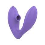Romp Reverb Rechargeable Silicone G-Spot Vibrator with Clitoral Air Stimulator - Purple