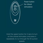 Romp Reverb Rechargeable Silicone G-Spot Vibrator with Clitoral Air Stimulator - Purple