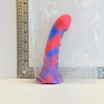 Berry Blue Marble, 7 inch one-of-one silicone Vault sample