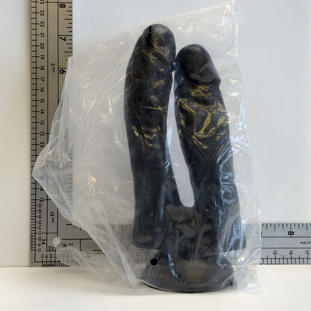 Black Double, 7 inch one-of-one silicone double Vault sample