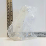 Pressed Flowers, 6.5 inch one-of-one clear silicone Vault sample with embedded flowers