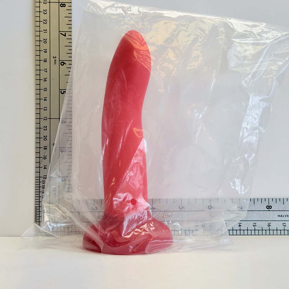 Coral Swirl, 6.8 inch one-of-one silicone Vault sample