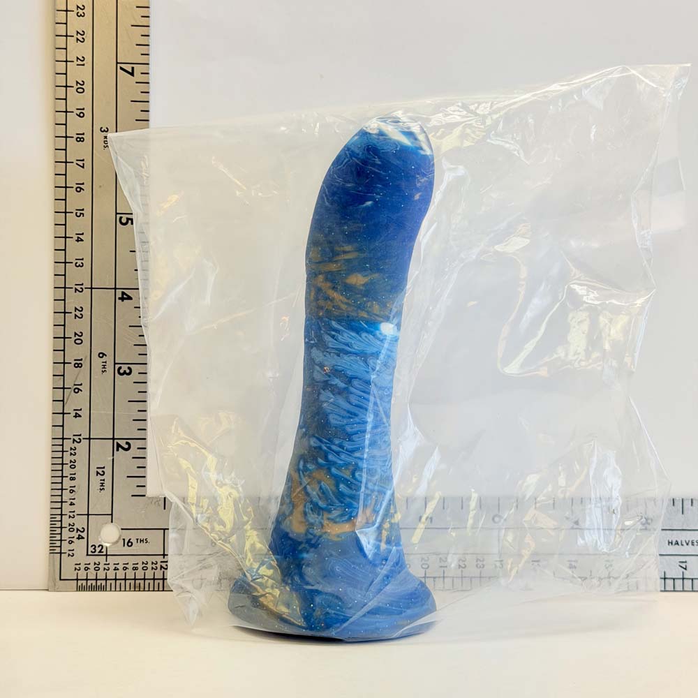 Gilded Ocean, 6.2 inch one-of-one silicone Vault sample