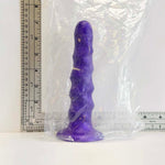 Grape Ripple, 7.5 inch silicone Vault sample