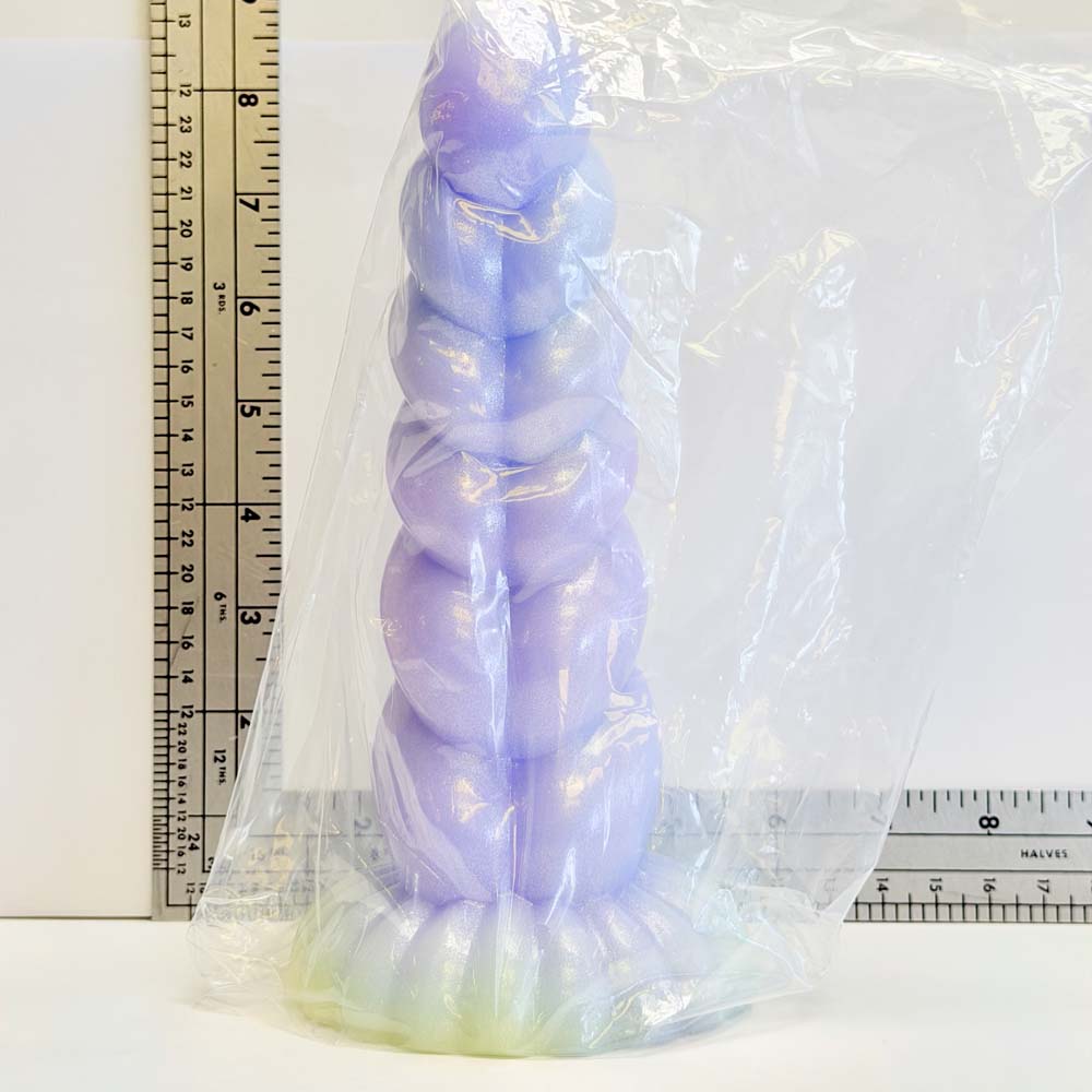 Lilac Sparkle Bubble, 7 inch one-of-one silicone Vault sample