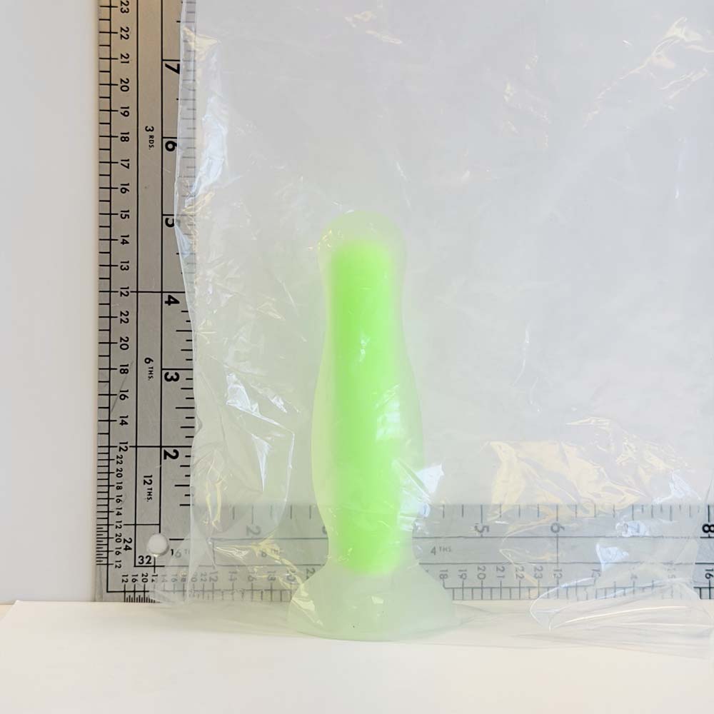Lime Glow, 5 inch one-of-one silicone Vault sample