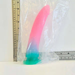 Melon Sparkle, 8.5 inch silicone Vault sample