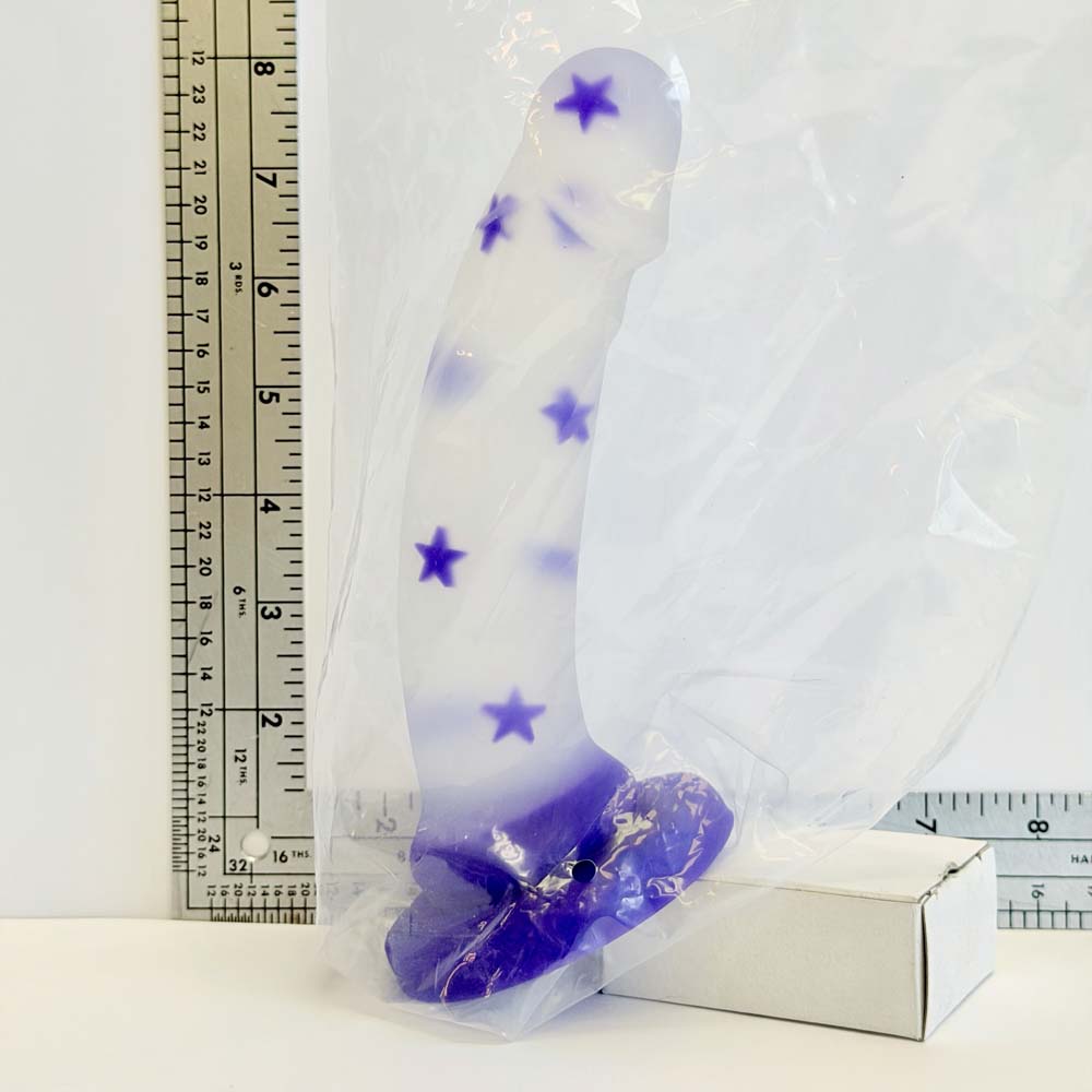 Midnight Stars, 7.5 inch one-of-one silicone Vault sample