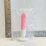 Pink and White Ombre, 5 inch one-of-one silicone Vault sample