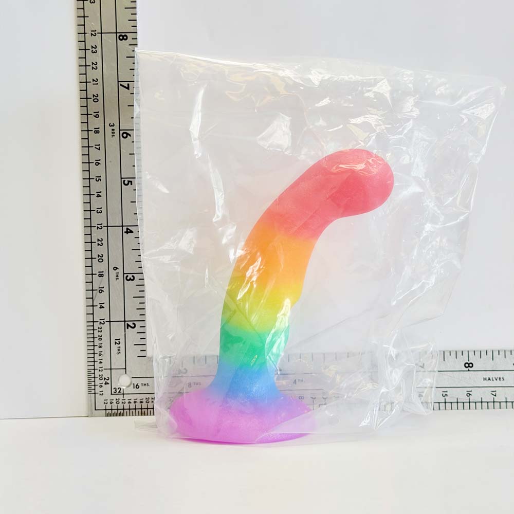 Pride Curve, 6 inch silicone Vault sample