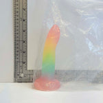 Rainbow Sparkle, 5.5 inch one-of-one silicone Vault sample