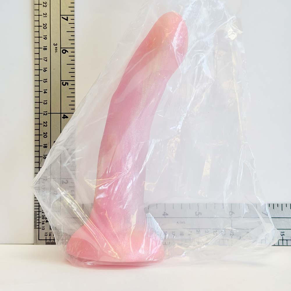 Rose Pearl, 6.5 inch one-of-one silicone Vault sample