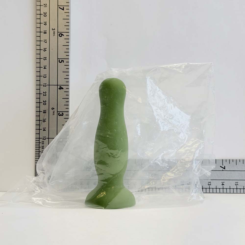 Sage Green Plug, 4 inch one-of-one silicone Vault sample