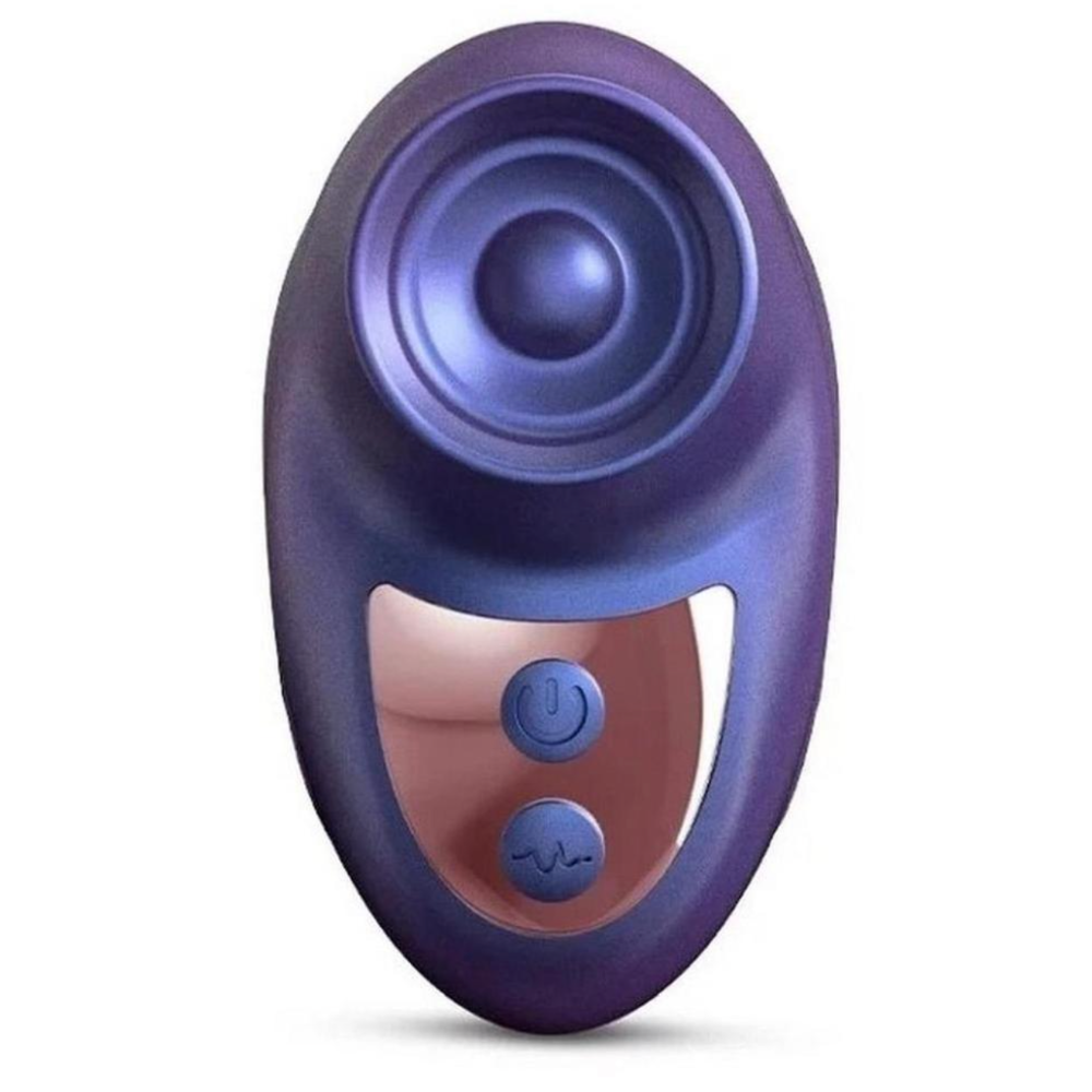 Love to love kisscool Indigo purple tapping finger vibrator from the front