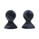 Velvet Noir Silicone Nipple Suckers Black Marble