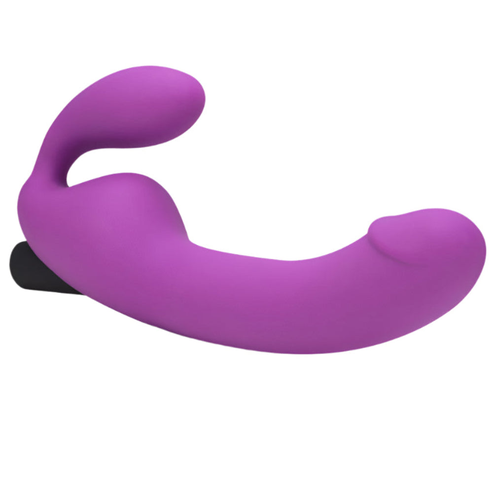 Cyrus Strapless Silicone Vibrating Dildo with Rechargeable Bullet by Temptasia