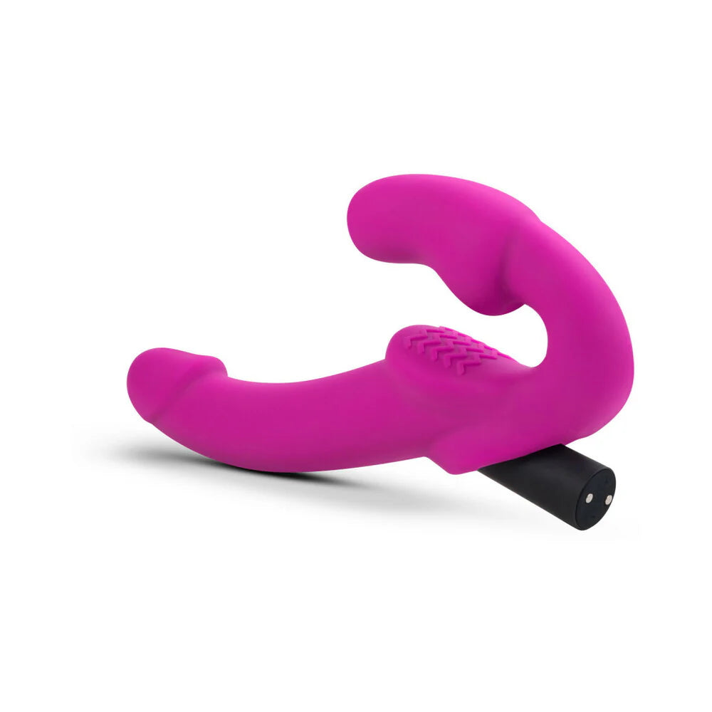 Temptasia Estella Silicone Strapless Strap-On Dildo with Bullet Vibrator