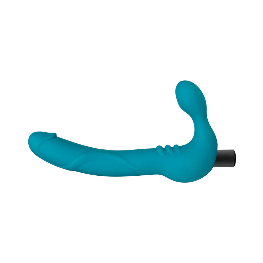 Luna Strapless Strap On Silicone Vibrating Dildo by Temptasia