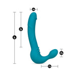 Luna Strapless Strap On Silicone Vibrating Dildo by Temptasia