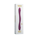 Tryst Duet - Rechargeable Double Ended  Silicone Vibrator with Remote Control - Berry