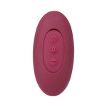 Tryst Duet - Rechargeable Double Ended  Silicone Vibrator with Remote Control - Berry